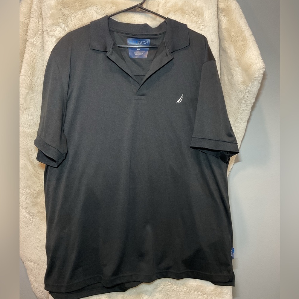 Nautica Men's Classic Black Polo Shirt